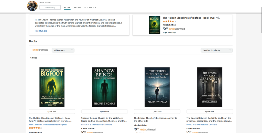 “Author dashboard showing multiple self-published books on Amazon, demonstrating a successful self-publishing portfolio”